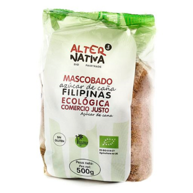 CUKIER TRZCINOWY MASCOBADO BEZGLUTENOWY BIO 500g 