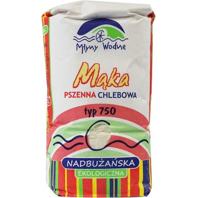 MĄKA PSZENNA CHLEBOWA NADBUŻAŃSKA TYP 750 BIO 1kg 