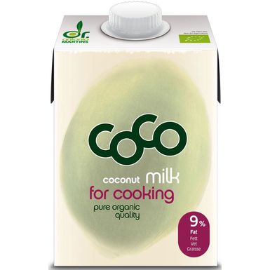COCONUT MILK NAPÓJ KOKOSOWY DO GOTOWANIA BEZ DODATKU CUKRÓW BIO 500ml 