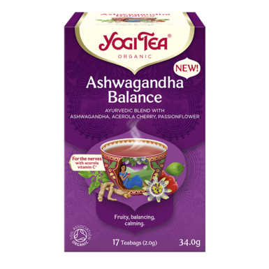 HERBATKA AJURWEDYJSKA RÓWNOWAGA Z ASHWAGANDHĄ (ASHWAGANDHA BALANCE) BIO (17 x 2g) 34g 