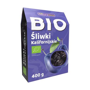 ŚLIWKI KALIFORNIJSKIE SUSZONE BEZGLUTENOWE BIO 400g 