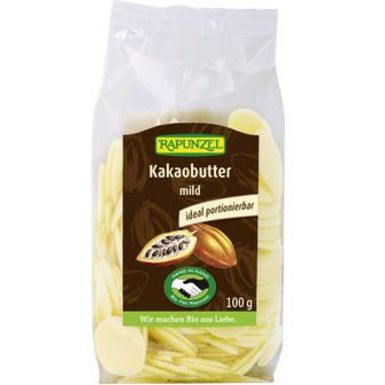 TŁUSZCZ KAKAOWY W KRĄŻKACH BIO 100g 