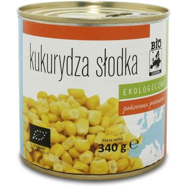 KUKURYDZA SŁODKA KONSERWOWA BIO 340g (285g) 