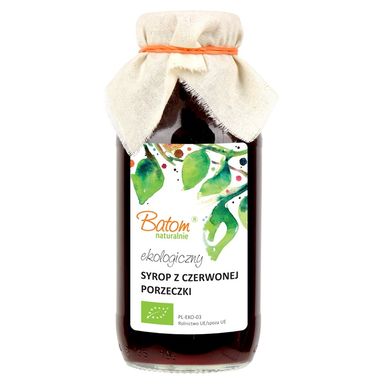 SYROP Z CZERWONEJ PORZECZKI BIO 330ml 