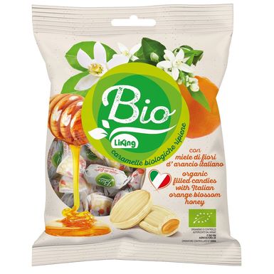 CUKIERKI Z NADZIENIEM Z MIODU Z KWIATÓW POMARAŃCZY BEZGLUTENOWE BIO 90g 