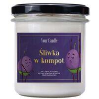ŚWIECA SOJOWA ZAPACHOWA ŚLIWKA W KOMPOT 300ml 22054