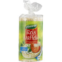 WAFLE RYŻOWE PEŁNOZIARNISTE Z SOLĄ MORSKĄ BEZGLUTENOWE BIO 100g 12357