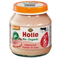 MIĘSO CIELĘCINA BEZ DODATKU CUKRÓW BEZGLUTENOWE OD 5 MIESIĄCA DEMETER BIO 125g (SŁOIK) 27786