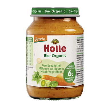 PRZECIER WARZYWNY BEZ DODATKU CUKRÓW BEZGLUTENOWY OD 6 MIESIĄCA DEMETER BIO 190g (SŁOIK) 