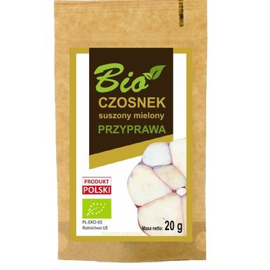 CZOSNEK MIELONY SUSZONY BIO 20g 