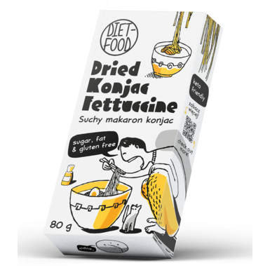 MAKARON (SUCHY KONJAC) FETTUCCINE BEZGLUTENOWY 80g 