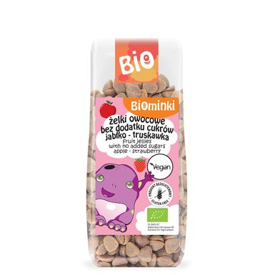 ŻELKI OWOCOWE BEZ DODATKU CUKRÓW BEZGLUTENOWE BIO 150g 