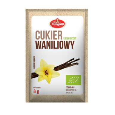 CUKIER Z WANILIĄ BOURBON BEZGLUTENOWY BIO 8g 