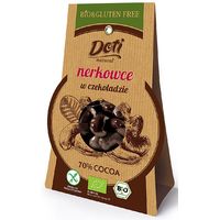 ORZECHY NERKOWCA W CZEKOLADZIE GORZKIEJ BEZGLUTENOWE BIO 50g 7216