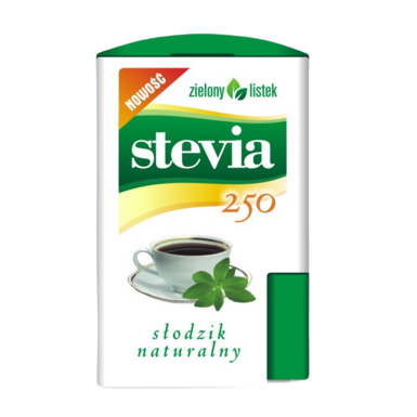 STEVIA PASTYLKI W DOZOWNIKU (250szt) 13g 