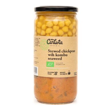 POTRAWKA Z CIECIERZYCY Z ALGAMI KOMBU BEZGLUTENOWA BIO 350g 