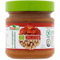 HUMMUS Z SUSZONYMI POMIDORAMI BEZGLUTENOWY BIO 160g 7090