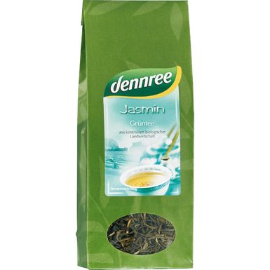 HERBATA ZIELONA JAŚMINOWA LIŚCIASTA BIO 100g 