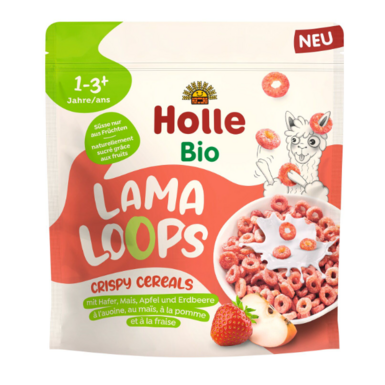 KÓŁKA ZBOŻOWE JABŁKOWO TRUSKAWKOWA LAMA BEZ DODATKU CUKRÓW OD 1 ROKU BIO 125g 