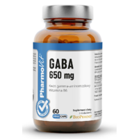 GABA (650 mg) BEZGLUTENOWA 60 KAPSUŁEK 28571