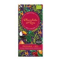 CZEKOLADA SZWAJCARSKA GORZKA 80 % PANAMA FAIR TRADE BIO 80g 19632