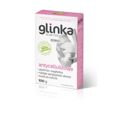 GLINKA KOSMETYCZNA BIAŁA ANTYCELLULITOWA 100g 