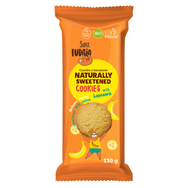 CIASTKA BANANOWE SŁODZONE AGAWĄ BIO 130g 
