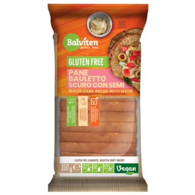 CHLEB CIEMNY Z ZIARNAMI KROJONY BEZGLUTENOWY 350g 