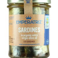 SARDYNKI EUROPEJSKIE W BIO OLIWIE Z OLIWEK EXTRA VIRGIN 190g (133g) (SŁOIK) 20888