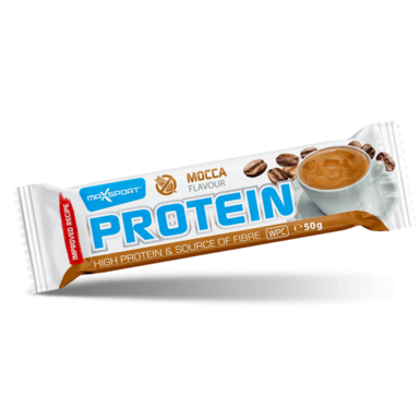 BATON PROTEINOWY O SMAKU KAWOWYM W CZEKOLADZIE MLECZNEJ BEZGLUTENOWY 50g 