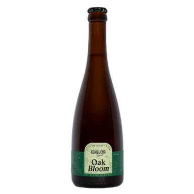 KOMBUCHA OAK BLOOM NA PŁATKACH DĘBU O SMAKU BIAŁYCH WINOGRON BIO 375ml 