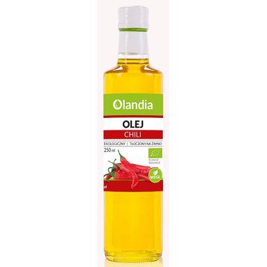 OLEJ SŁONECZNIKOWY TŁOCZONY NA ZIMNO Z CHILI BIO 250ml 