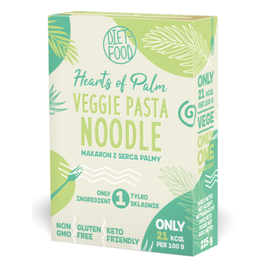 MAKARON (Z SERCA PALMY) NOODLE BEZGLUTENOWY KETO 255g 