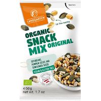 MIX PRAŻONYCH I SOLONYCH NASION SOI, SŁONECZNIKA I PESTEK DYNI BEZGLUTENOWY BIO 50g 18265