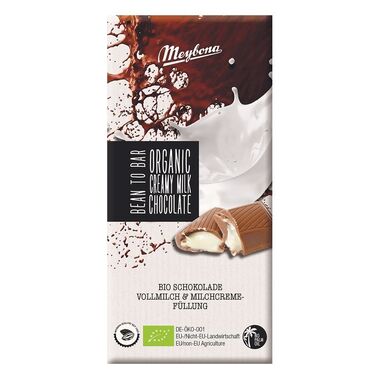 CZEKOLADA MLECZNA Z NADZIENIEM MLECZNYM BIO 100g 