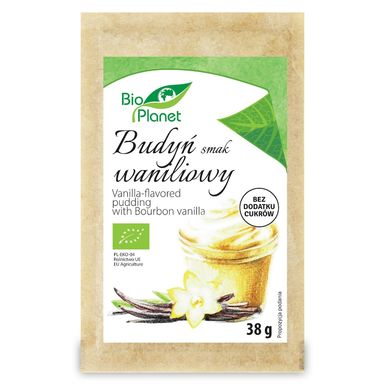 BUDYŃ O SMAKU WANILIOWYM Z WANILIĄ BOURBON BIO 38g 
