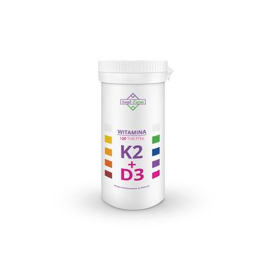 WITAMINA K2 MK7 + D3 120 TABLETEK (100 mcg + 50 mcg) 