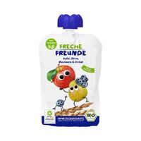 MUS JABŁKO GRUSZKA BORÓWKA ZBOŻA BEZ DODATKU CUKRÓW OD 6 MIESIĄCA BIO 100g 27739