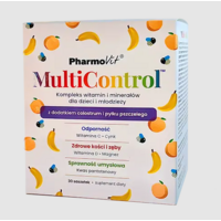 MULTIWITAMINA (MULTICONTROL) DLA DZIECI I MŁODZIEŻY BEZGLUTENOWA 30 SASZETEK 27737