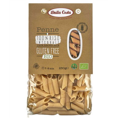 MAKARON (RYŻOWY RAZOWY) PENNE BEZGLUTENOWY BIO 250g 