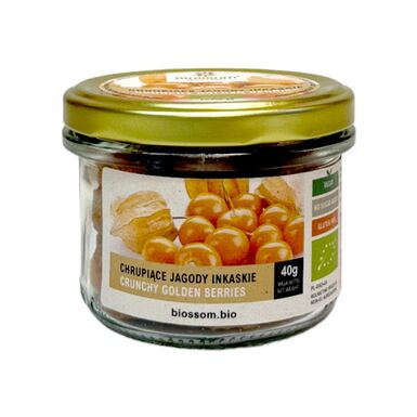 JAGODY INKASKIE LIOFILIZOWANE CHRUPIĄCE BEZGLUTENOWE BIO 40g 