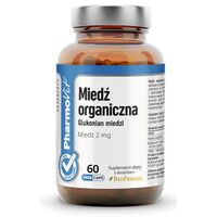 MIEDŹ ORGANICZNA (2 mg) BEZGLUTENOWA 60 KAPSUŁEK 27977