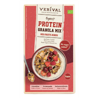 GRANOLA PROTEINOWA Z OWOCAMI CZERWONYMI I KOKOSEM BEZ DODATKU CUKRÓW BIO 300g 28600