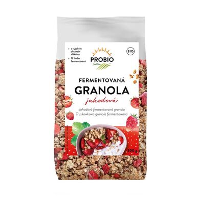 GRANOLA TRUSKAWKOWA FERMENTOWANA BIO 300g 