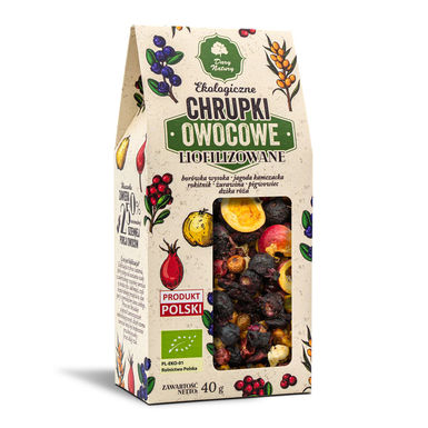 CHRUPKI OWOCOWE LIOFILIZOWANE BIO 40g 