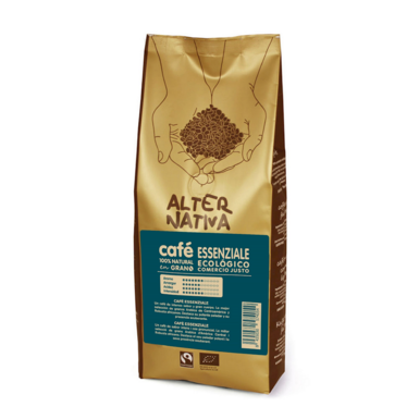 KAWA ZIARNISTA ARABICA/ROBUSTA ESSENZIALE FAIR TRADE BEZGLUTENOWA BIO 500g 