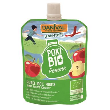 POKI PRZECIER JABŁKOWY BEZ DODATKU CUKRÓW BIO 90g 