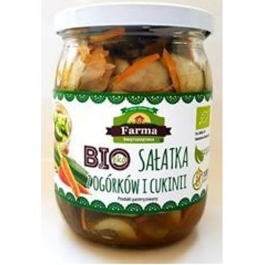 SAŁATKA Z OGÓRKÓW I CUKINII BIO 480g 