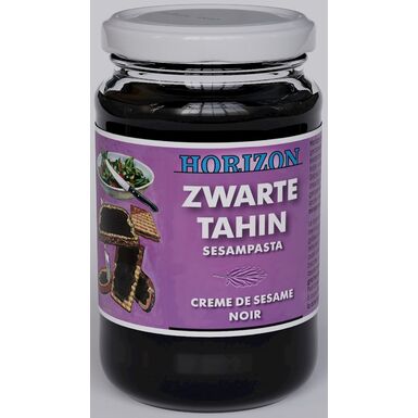 TAHINI CZARNE (PASTA SEZAMOWA Z CZARNEGO SEZAMU) BEZGLUTENOWE BIO 350g 