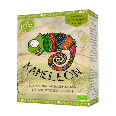 KAMELEON KASZKA WIELOZBOŻOWA Z 8 RÓŻDŻKAMI SMAKU (LIOFILIZOWANE OWOCE I WARZYWA) BIO (300g + 16g) 